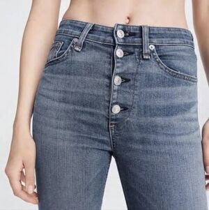 Rag & Bone Nina High Rise Skinny In Fire Island Wash Size 26